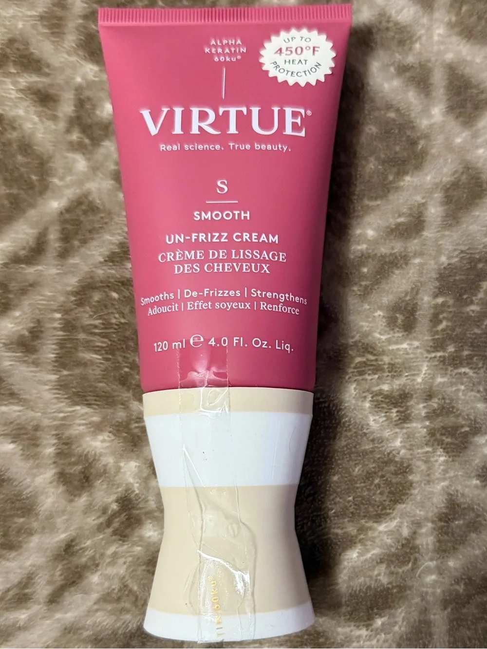 Virtue Smooth Un-Frizz Cream - Full Size 4 oz; retail $44 new/unopened